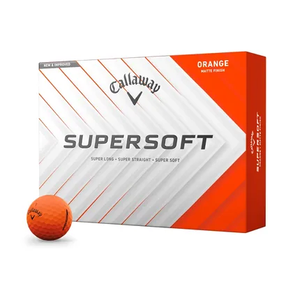 Supersoft Matte Orange Golf Balls (Dozen)