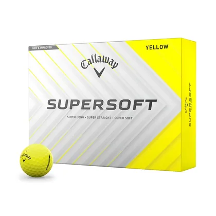 Supersoft Yellow Golf Balls (Dozen)