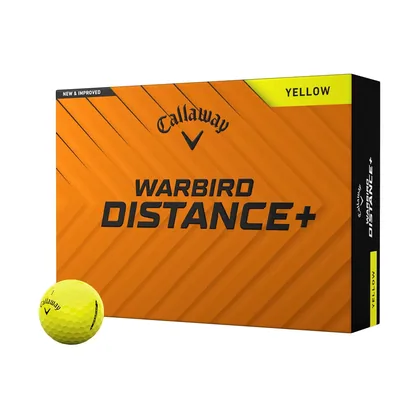Warbird Distance+ Yellow Golf Balls (Dozen)