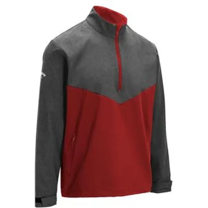 Callaway Heather 1/4 Zip Golf Windshirt - Asphalt Heather