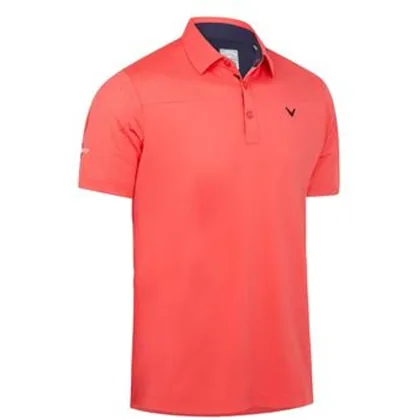 Callaway Odyssey Ventilated Block Golf Polo Shirt 22 - Teaberry
