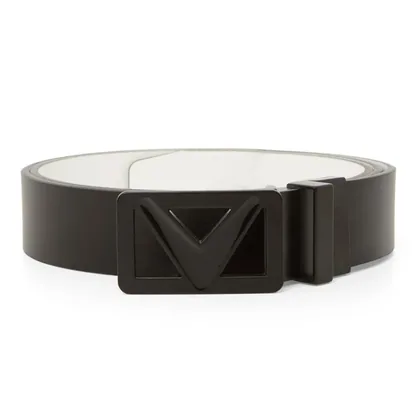 Callaway Reversible Leather Golf Belt Caviar/White CGASE0R4-002