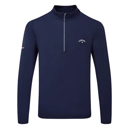 Callaway Solid Tour 1/4 Zip Golf Sweater Peacoat CGKSE0X4-410