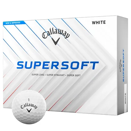 Callaway Supersoft Personalised Text Golf Balls White
