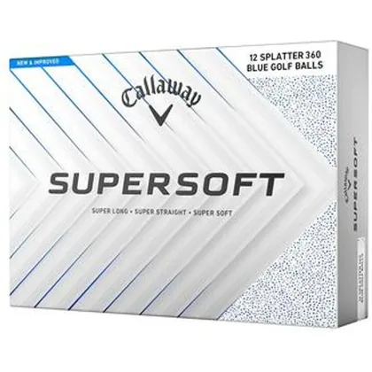Callaway Supersoft Splatter 360 Golf Balls - Blue