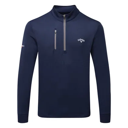 Callaway Tour Fleece 1/4 Zip Golf Sweater Peacoat CGKFF0Y0-410