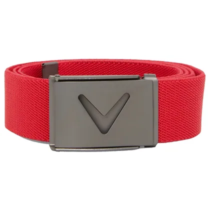 CALLAWAY V LOGO WEBBING BELT - HIBISCUS