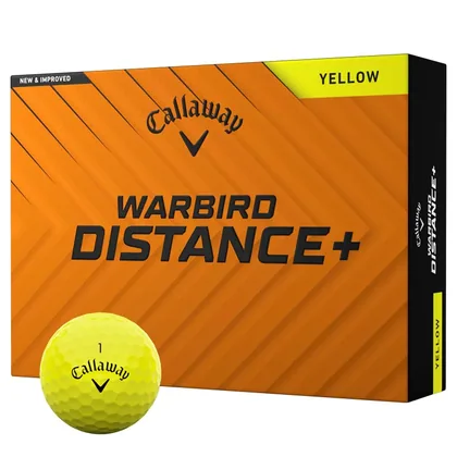 Callaway Warbird Distance+ Golf Balls Yellow