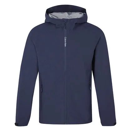Calvin Klein Elements Hooded Waterproof Golf Jacket Navy C10472