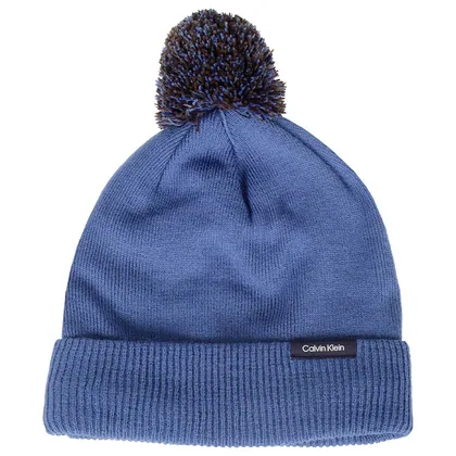 Calvin Klein Linden Bobble Golf Beanie Blue Hibiscus