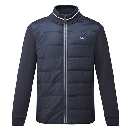 Calvin Klein Mountain Hybrid Full Zip Golf Wind Jacket Iron Slate CKMD3546