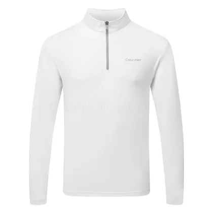 Calvin Klein Newport 1/2 Zip Golf Sweater White