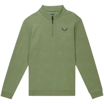 CASTORE 2026 CLUB CLASSIC DEBOSSED 1/4 ZIP GOLF MIDLAYER - THYME