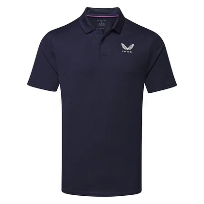Castore LVS Engineered Knit Golf Polo Shirt Castore Navy/Alloy MLM00035CAS-E014