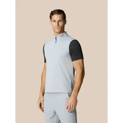 Men’s Golf Club Classic Half Zip Gilet - Mid Grey