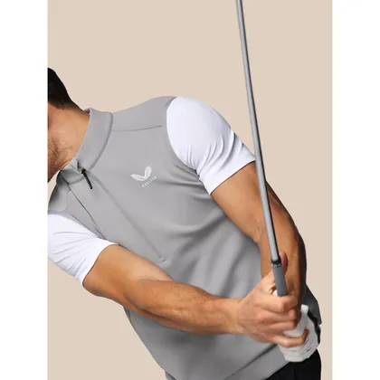 Men’s Golf Flex Half Zip Gilet - Grey