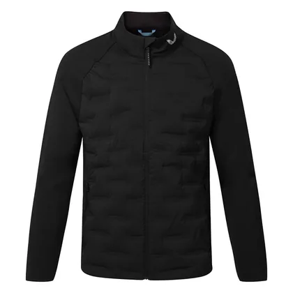 Castore Pinnacle Lightweight Hybrid Thermal Golf Wind Jacket Black GMD50823-001