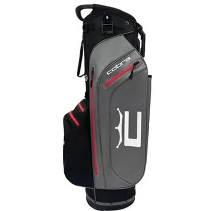 Cobra Ace Waterproof Golf Stand Bag - Quite Shade/White/Black/Red