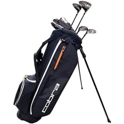 Cobra Fly XL 2 Golf Package Set - +1'' Longer Steel Stand Bag (11-Piece) - Stiff