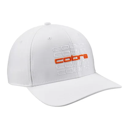 Cobra Repeat Golf Cap White Glow/Rickie Orange 909747-03