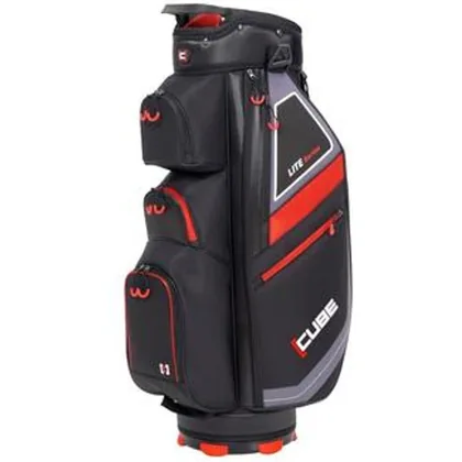 Cube Lite Series Golf Cart Bag - Black/Red