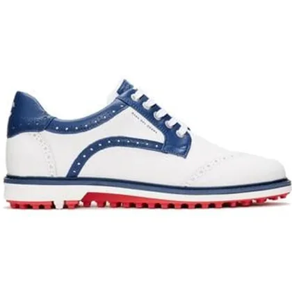 Duca Del Cosma Barasso Mens Golf Shoes - White/Blue