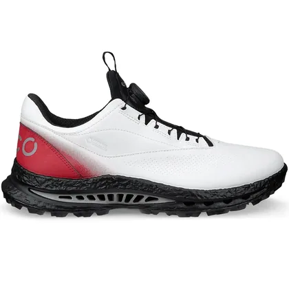 ECCO 2026 C5 BOA GOLF SHOES - WHITE / CHILLI RED