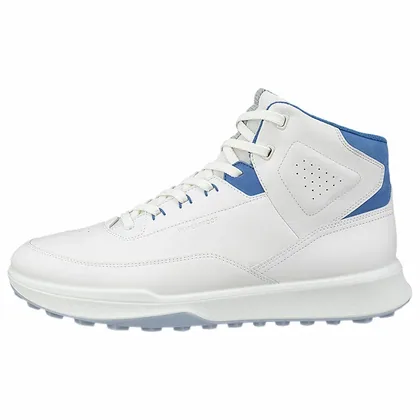 Ecco Street Vibe Hi-Top Golf Shoes White/Federal Blue 138514-61583