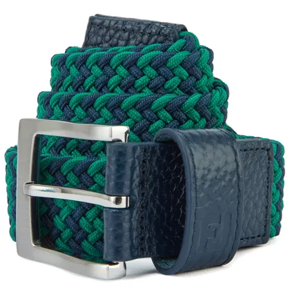 FOOTJOY 2026 BRAIDED GOLF BELT 69587 - NAVY / GREEN