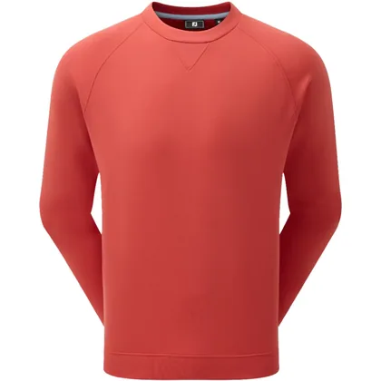FOOTJOY 2026 CREWNECK GOLF MIDLAYER 39303 - NANTUCKET RED