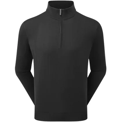 FOOTJOY 2026 DRI-RELEASE 1/2 ZIP LINED GOLF SWEATER 41731 - BLACK