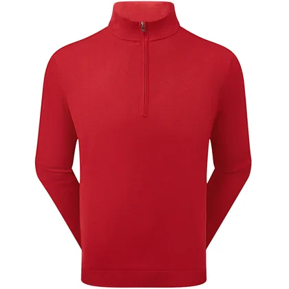 FOOTJOY 2026 DRI-RELEASE 1/2 ZIP LINED GOLF SWEATER 41733 - RED