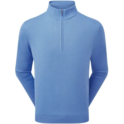 FOOTJOY 2026 DRI-RELEASE 1/2 ZIP LINED GOLF SWEATER 41735 - HEATHER BLUE