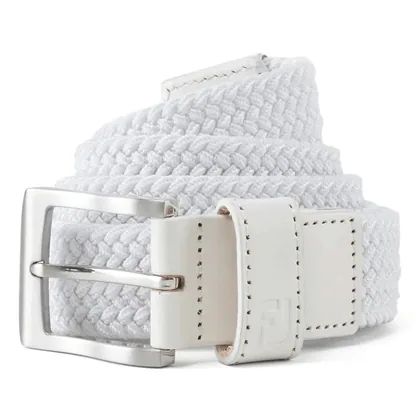 FOOTJOY 2026 ESSENTIAL STRETCH GOLF BELT 69491 - WHITE