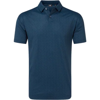 FOOTJOY 2026 MODERNIST GEO PIQUE GOLF POLO SHIRT 39350 - NAVY