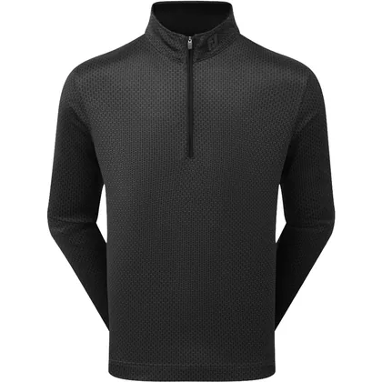 FOOTJOY 2026 NAUTICAL FLAG CHILL-OUT GOLF MIDLAYER 39301 - BLACK