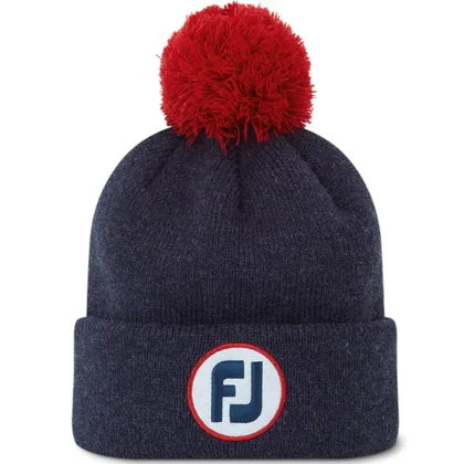FOOTJOY 2026 POM POM GOLF BEANIE - NAVY