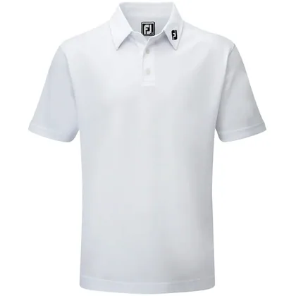 FOOTJOY 2026 STRETCH PIQUE GOLF POLO SHIRT 91823 - WHITE