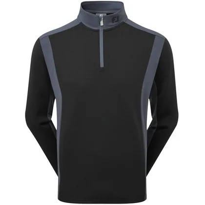 FOOTJOY 2026 THERMOSERIES BLOCKED GOLF MIDLAYER 41716 - BLACK / CHARCOAL