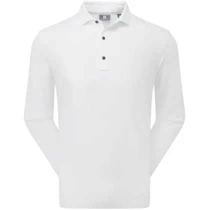 FOOTJOY 2026 THERMOSERIES LONG SLEEVE GOLF POLO SHIRT 41720 - WHITE