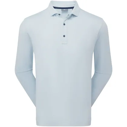 FOOTJOY 2026 THERMOSERIES LONG SLEEVE GOLF POLO SHIRT 41723 - MIST