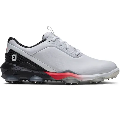 FOOTJOY 2026 TOUR ALPHA 55564 GOLF SHOES - WHITE / BLACK / RED +FREE GIFT