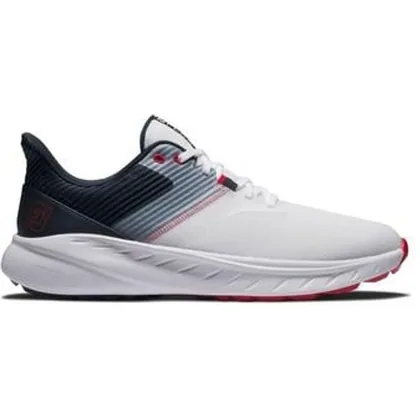 FootJoy Flex Golf Shoes - White/Navy/Red