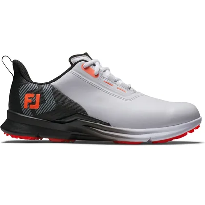 FOOTJOY FUEL 55420 GOLF SHOES - WHITE / BLACK / ORANGE