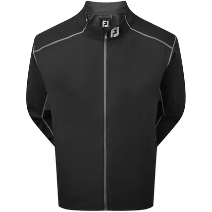 FOOTJOY FULL-ZIP WIND JACKET 84497 - BLACK / CHARCOAL