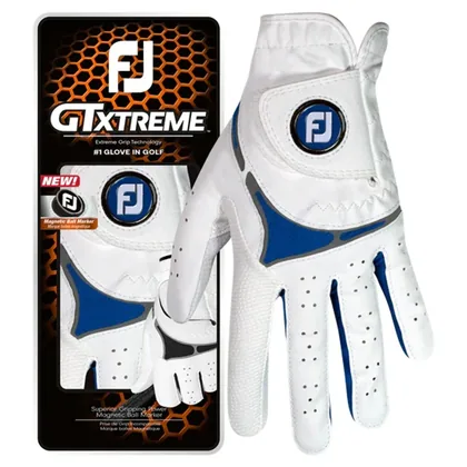FOOTJOY GTXTREME ALL WEATHER LADIES GOLF GLOVE - WHITE / BLUE