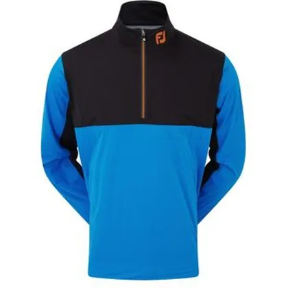 FootJoy HydroKnit Half Zip Waterproof Golf Jacket - Sapphire Blue