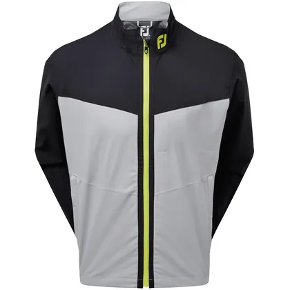 FOOTJOY HYDROLITE WATERPROOF JACKET - BLACK / GREY / LIME