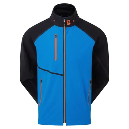 FOOTJOY HYDROTOUR WATERPROOF GOLF RAIN JACKET 88799 - SAPPHIRE / BLACK / ORANGE