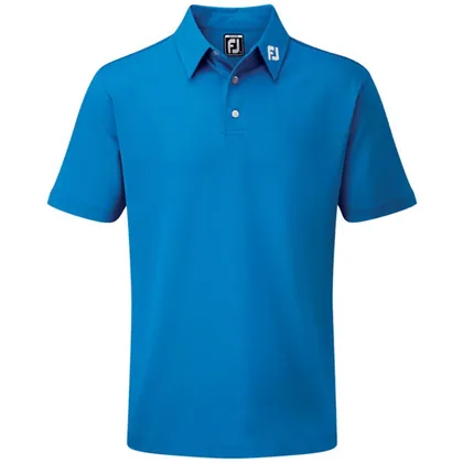 FootJoy Junior Pique Solid Golf Polo Shirt Cobalt 92742